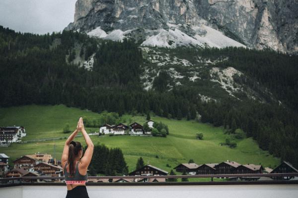 Italija, Dolomiti, hotel, resort, joga