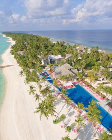 plaža, Maldivi, resort, morje, otok