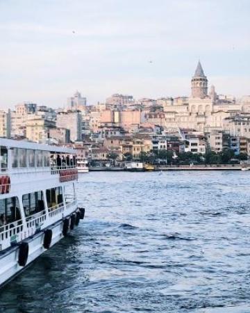 Istanbul, Turčija, mesto, morje, barka