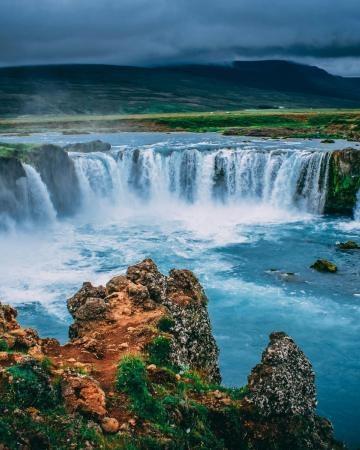 Islandija, Evropa, otok, slap