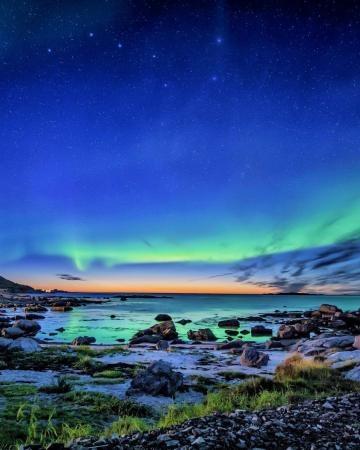 Tromso, severni sij, Norveška 