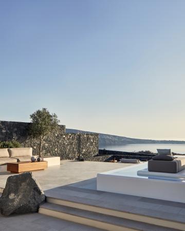 Santorini, Grčija, hotel, Resort, bazen, morje