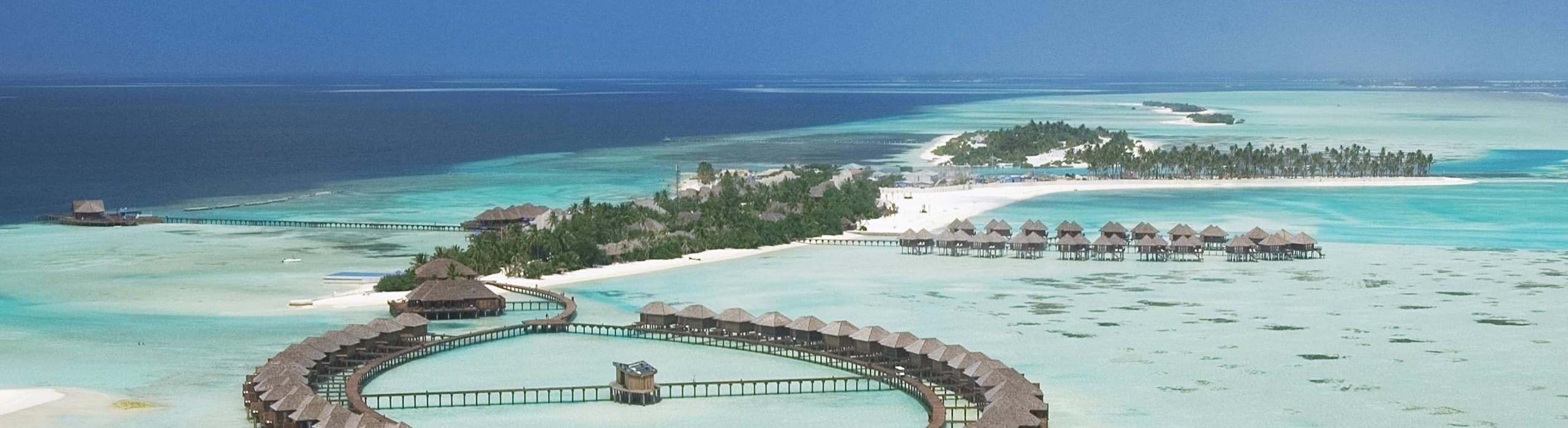 plaža, Maldivi, resort, morje, otok
