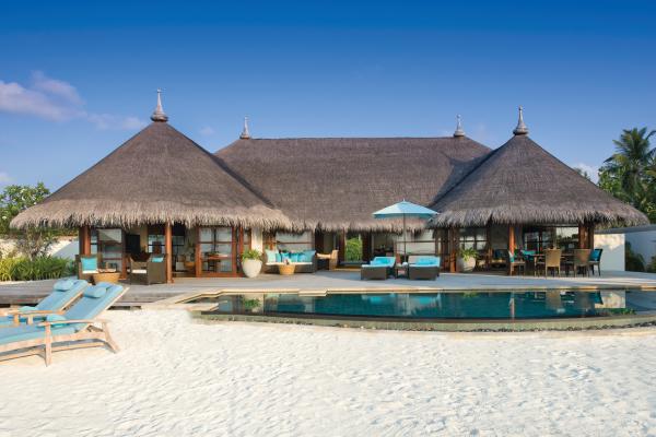 plaža, Maldivi, resort, morje, bazen, vila, suita, bar