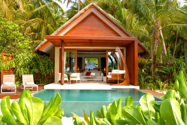 plaža, Maldivi, resort, morje, bazen, soba, vila, suita