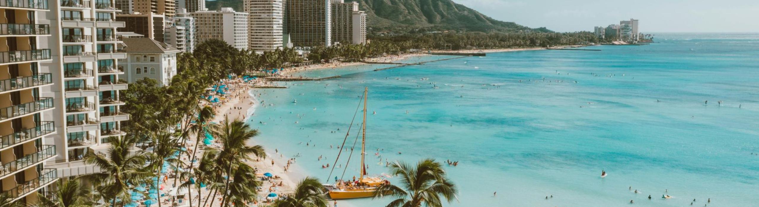 Havaji, Los Angeles, Amerika, plaža, morje, palme