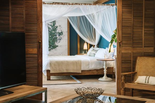Mavricij, otok, plaža, morje, resort, soba, vila, suita