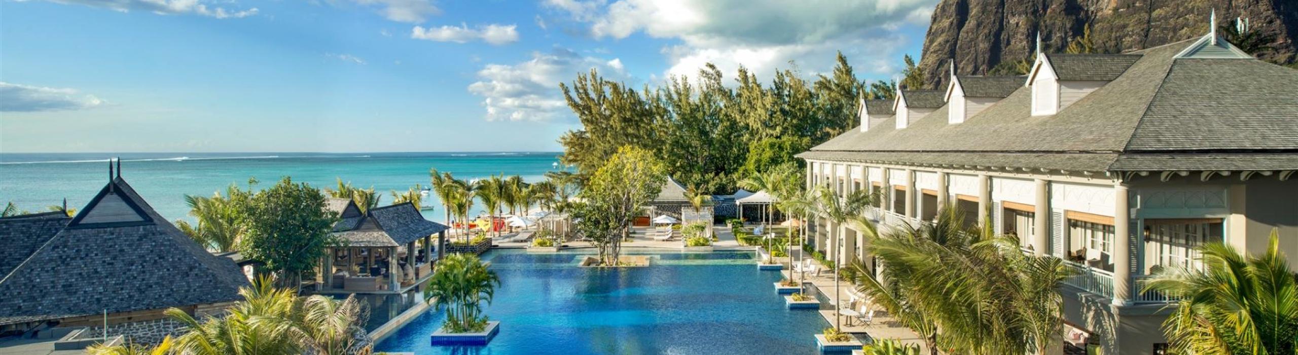 Mavricij, otok, plaža, morje, resort, bazen