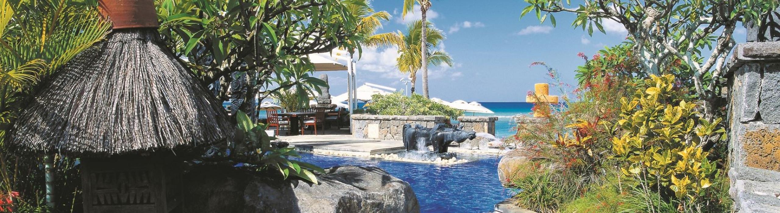 Mavricij, otok, plaža, morje, resort, bazen