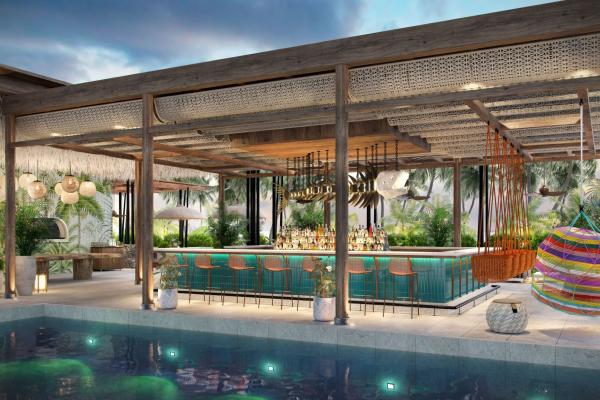 Sejšeli, plaža, otok, morje, bar, restavracija