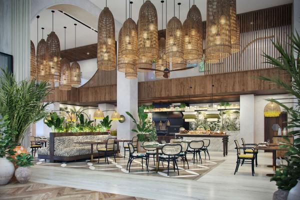 Sejšeli, plaža, otok, morje, bar, restavracija