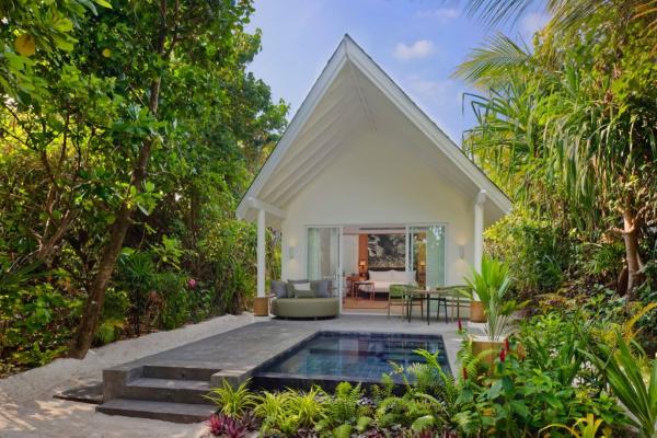 plaža, Maldivi, resort, morje, soba, vila, suita