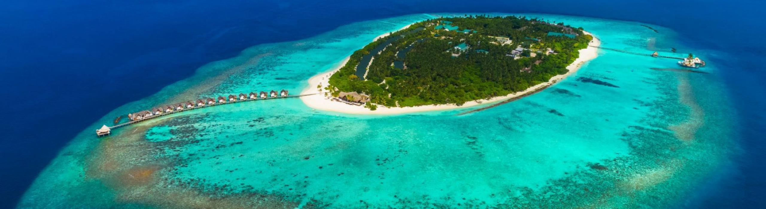 plaža, Maldivi, resort, morje, otok