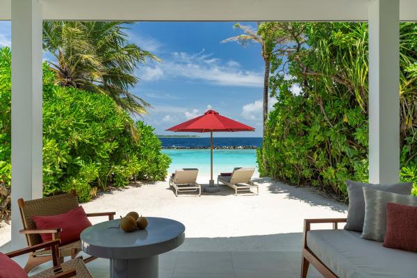 plaža, Maldivi, resort, morje, soba, vila, suita