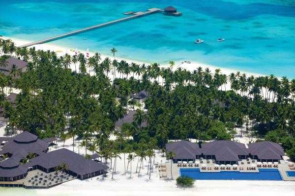 plaža, Maldivi, resort, morje, otok