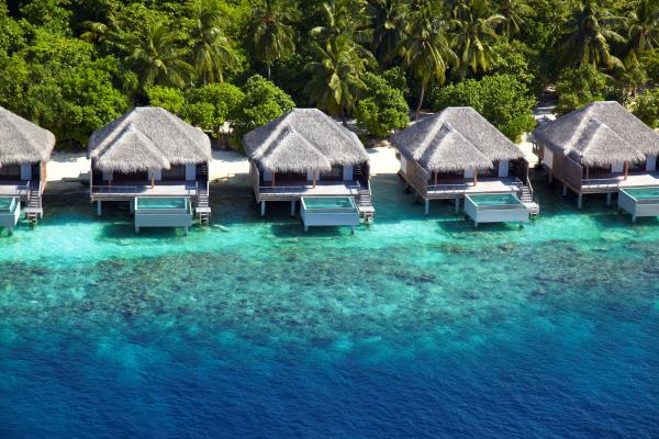 plaža, Maldivi, resort, morje, otok