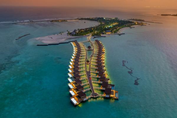 plaža, Maldivi, resort, morje, otok